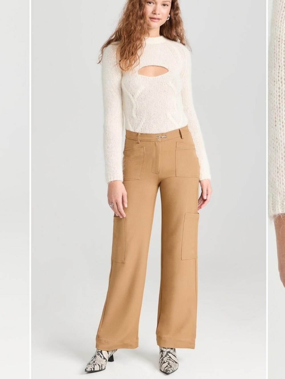 Gimaguas Neo Trousers Camel Cargo French Size 38 Or US 6